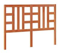 vidaXL Cabecero de Cama, Cabecera para Somier con Patas, Cabezal de Cama, Mueble para Dormitorio, Madera Maciza de Pino Marrón Cera 135 cm