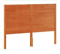 vidaXL Cabecero de Cama, Cabecera para Somier con Patas, Cabezal de Cama, Mueble para Dormitorio, Madera Maciza de Pino Marrón Cera 135 cm