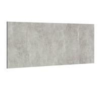 vidaXL Cabecero de Cama Cabezal Dormitorio Estructura Habitación Mobiliario Muebles Decoración Adorno Madera Contrachapada Gris 200x1,5x80 cm