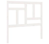 vidaXL Cabecero de Cama Cabezal Dormitorio Estructura Habitación Mobiliario Muebles Decoración Adorno Madera Maciza de Pino Blanco 95,5x4x100 cm