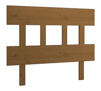 vidaXL Cabecero de Cama Cabezal Dormitorio Estructura Habitación Mobiliario Muebles Decoración Adorno Madera Maciza de Pino Marrón Miel 93,5x3x81 cm