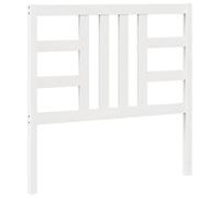vidaXL Cabecero de Cama Cabezal Dormitorio Estructura Habitación Mobiliario Muebles Decoración Adorno Madera Maciza de Pino Blanco 106x4x100 cm