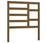 vidaXL Cabecero de Cama Cabezal Dormitorio Estructura Habitación Mobiliario Muebles Decoración Adorno Madera Maciza de Pino Marrón Miel 106x4x104 cm