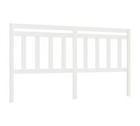 vidaXL Cabecero de Cama Cabezal Dormitorio Estructura Habitación Mobiliario Muebles Decoración Adorno Madera Maciza de Pino Blanco 186x4x100 cm