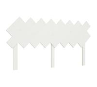 Vidaxl cabecero de cama madera maciza de pino blanco 159,5x3x80,5 cm