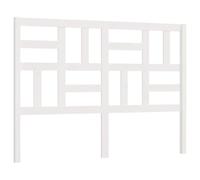 vidaXL Cabecero de Cama Cabezal Dormitorio Estructura Habitación Mobiliario Muebles Decoración Adorno Madera Maciza de Pino Blanco 146x4x104 cm