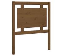 vidaXL Cabecero de Cama Cabezal Dormitorio Estructura Habitación Mobiliario Muebles Decoración Adorno Madera Maciza Pino Marrón Miel 80,5x4x100 cm