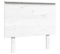 vidaXL Cabecero de Cama Cabezal Dormitorio Estructura Habitación Mobiliario Muebles Decoración Adorno Madera Maciza de Pino Blanco 94x6x82,5 cm