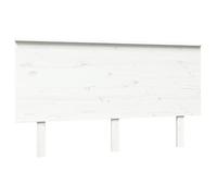 vidaXL Cabecero de Cama Cabezal Dormitorio Estructura Habitación Mobiliario Muebles Decoración Adorno Madera Maciza de Pino Blanco 144x6x82,5 cm