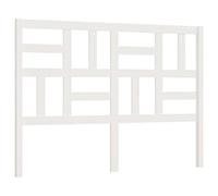 vidaXL Cabecero de Cama Cabezal Dormitorio Estructura Habitación Mobiliario Muebles Decoración Adorno Madera Maciza de Pino Blanco 126x4x104 cm