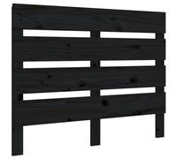 Cabecero de cama madera maciza de pino negro 100x3x80 cm