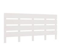vidaXL Cabecero de Cama Cabezal Dormitorio Estructura Habitación Mobiliario Muebles Decoración Adorno Madera Maciza de Pino Blanco 140x3x80 cm