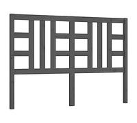 vidaXL Cabecero de Cama Cabezal Dormitorio Estructura Habitación Mobiliario Muebles Decoración Adorno Madera Maciza de Pino Gris 166x4x100 cm