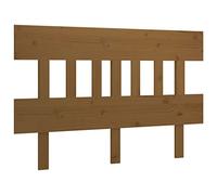 vidaXL Cabecero de Cama Cabezal Dormitorio Estructura Habitación Mobiliario Muebles Decoración Adorno Madera Maciza de Pino Marrón Miel 183,5x3x81cm