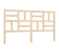 vidaXL Cabecero de Cama Cabezal Dormitorio Estructura Habitación Mobiliario Muebles Decoración Adorno Madera Maciza de Pino 186x4x104 cm