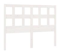vidaXL Cabecero de Cama Cabezal Dormitorio Estructura Habitación Mobiliario Muebles Decoración Adorno Madera Maciza de Pino Blanco 205,5x4x100 cm