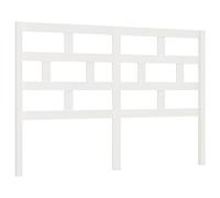 vidaXL Cabecero de Cama Cabezal Dormitorio Habitación Estructura Mobiliario Muebles Decoración Adorno Blanco 141x4x100 cm Madera Maciza de Pino