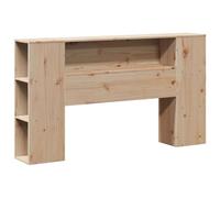 vidaXL Cabecero de Cama con almacenaje Madera Maciza de Pino 160 cm, cabecero de Cama, cabecero de Madera Maciza, cabecero con Compartimentos