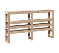 Vidaxl cabecero de cama con estantes madera maciza de pino 160 cm