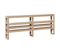 vidaXL Cabecero de Cama con estantes Madera Maciza de Pino 200 cm, cabecero de Cama, cabecero de Madera Maciza, cabecero con estantes