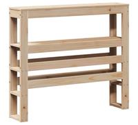 vidaXL Cabecero de Cama con estantes Madera Maciza de Pino 75 cm, cabecero de Cama, cabecero de Madera Maciza, cabecero con estantes
