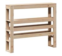 vidaXL Cabecero de cama con estantes, madera maciza de pino, 90 cm