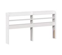 vidaXL Cabecero de Cama con estantes Madera Maciza Pino Blanco 150 cm, cabecero de Cama, cabecero de Madera Maciza, cabecero con estantes