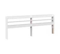 vidaXL Cabecero de Cama con estantes Madera Maciza Pino Blanco 180 cm, cabecero de Cama, cabecero de Madera Maciza, cabecero con estantes