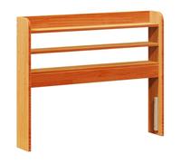 vidaXL Cabecero de Cama con estantes Madera Maciza Pino marrón 75 cm, cabecero de Cama, cabecero de Madera Maciza, cabecero con estantes
