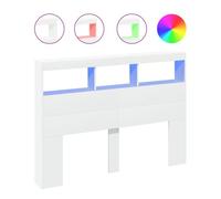 Vidaxl cabecero de cama con led blanco 140x17x102 cm