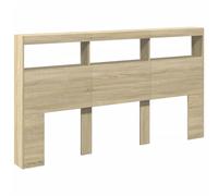 vidaXL Cabecero de Cama con LED Roble Sonoma 180x17x102 cm