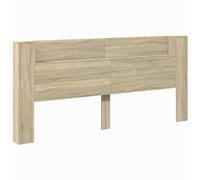 vidaXL Cabecero de Cama con LED Roble Sonoma 220x16,5x103,5 cm