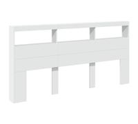 Cabecero De Cama Con Luz Led Blanco 200x17x102 Cm Vidaxl