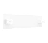 vidaXL Cabecero de Cama Cabezal Dormitorio Estructura Habitación Mobiliario Muebles Decoración Adorno con Mesitas Madera Contrachapada Blanco