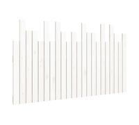 Vidaxl cabecero de cama de pared madera maciza pino blanco 140x3x80 cm