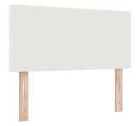 vidaXL Cabecero de Cama diseño Sencillo con LED Pana Crema 100 cm