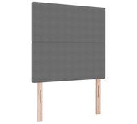 vidaXL Cabecero de Cama diseño Sencillo Tela Pana Gris Claro 100 cm