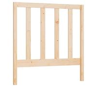 vidaXL Cabecero de Cama Dormitorio Cabezal Tapizado Decoración Acolchado Protector Elástico Prueba Polvo Madera Maciza de Pino 95x4x100 cm