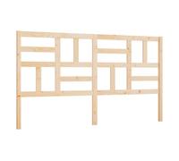 vidaXL Cabecero de Cama Cabezal Dormitorio Estructura Habitación Mobiliario Muebles Decoración Adorno Madera Maciza de Pino 186x4x104 cm