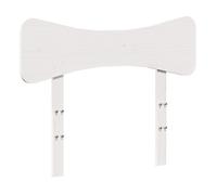 vidaXL Cabecero de Cama, Cabecera Decorativa con Patas, Panel de Cabecero, Mueble para Dormitorio Hogar, Madera Maciza de Pino Blanco 100 cm