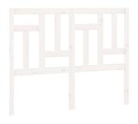 vidaXL Cabecero de Cama Cabezal Dormitorio Estructura Habitación Mobiliario Muebles Decoración Adorno Madera Maciza de Pino Blanco 145,5x4x100 cm