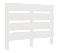 vidaXL Cabecero de Cama Cabezal Dormitorio Estructura Habitación Mobiliario Muebles Decoración Adorno Madera Maciza de Pino Blanco 75x3x80 cm