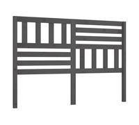 Vidaxl cabecero de cama madera maciza de pino gris 141x4x100 cm