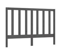 vidaXL Cabecero de Cama Madera Maciza de Pino Gris 141x4x100 cm