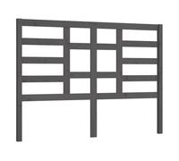Vidaxl cabecero de cama madera maciza de pino gris 146x4x104 cm