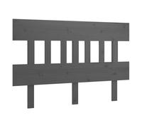 vidaXL Cabecero de Cama Madera Maciza de Pino Gris 163,5x3x81 cm
