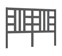 Vidaxl cabecero de cama madera maciza de pino gris 166x4x100 cm
