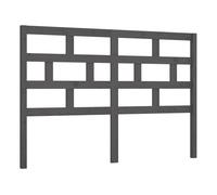 Vidaxl cabecero de cama madera maciza de pino gris 166x4x100 cm