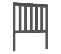 Vidaxl cabecero de cama madera maciza de pino gris 81x6x101 cm
