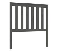 Vidaxl cabecero de cama madera maciza de pino gris 96x6x101 cm
